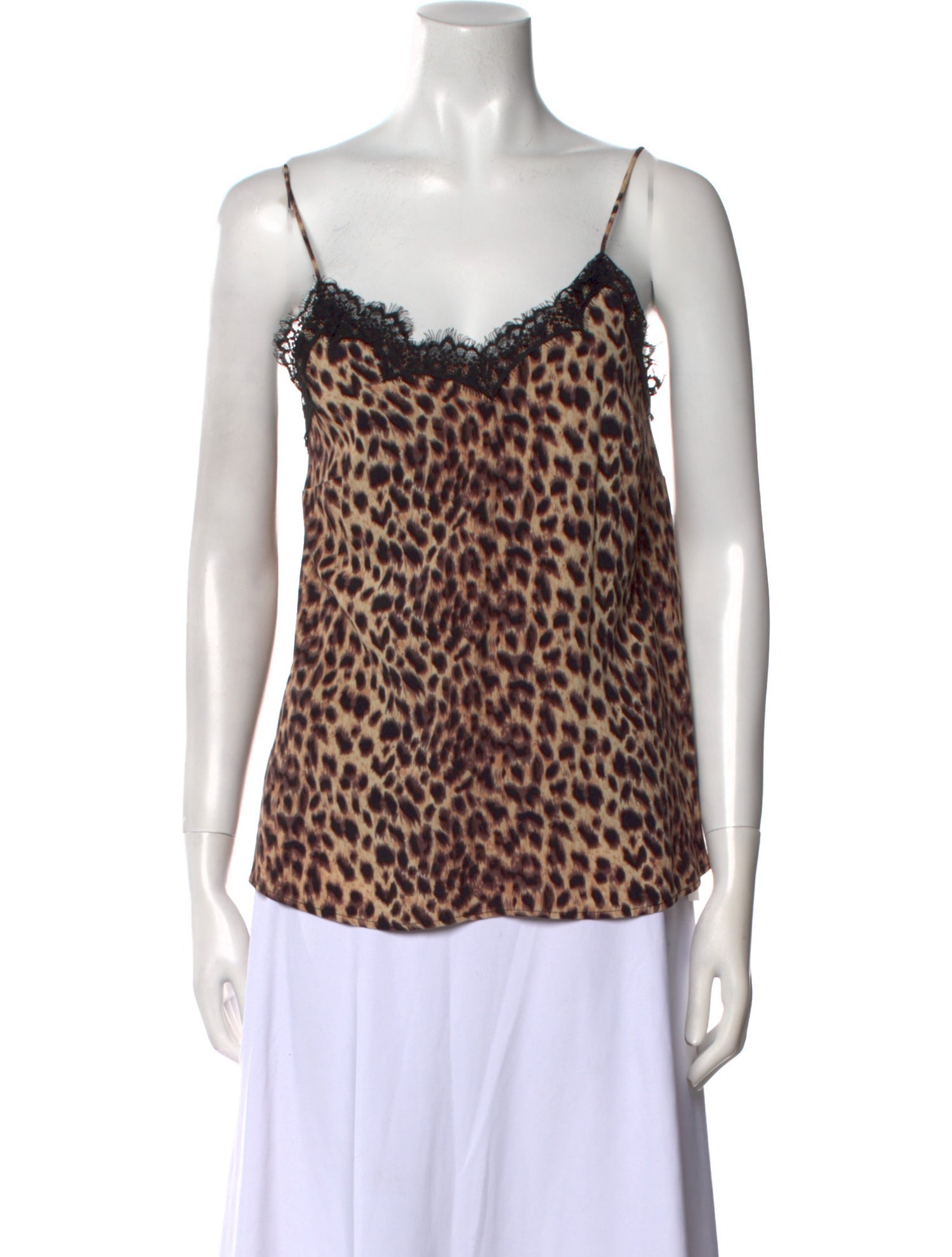 MÉLISSA NEPTON Animal Print Square Neckline Top