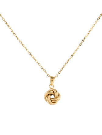 Milor 14K Knot Pendant Necklace