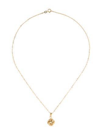 Milor 14K Knot Pendant Necklace
