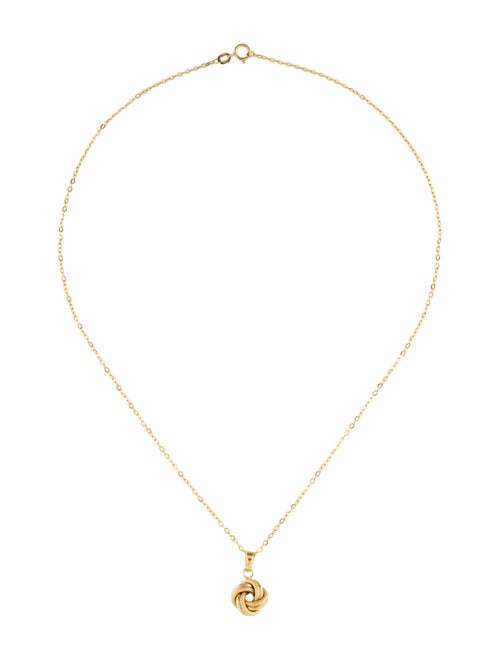 Milor 14K Knot Pendant Necklace