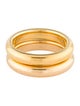 Milor 14K Hollow Stacking Bands
