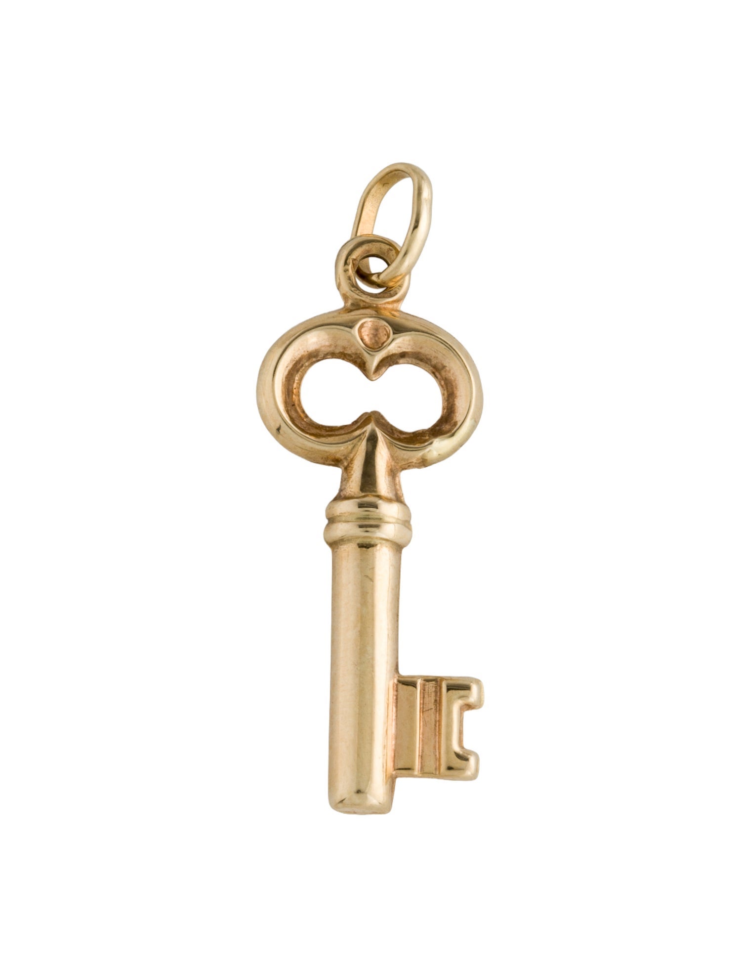 Milor 14K Heart Key Pendant