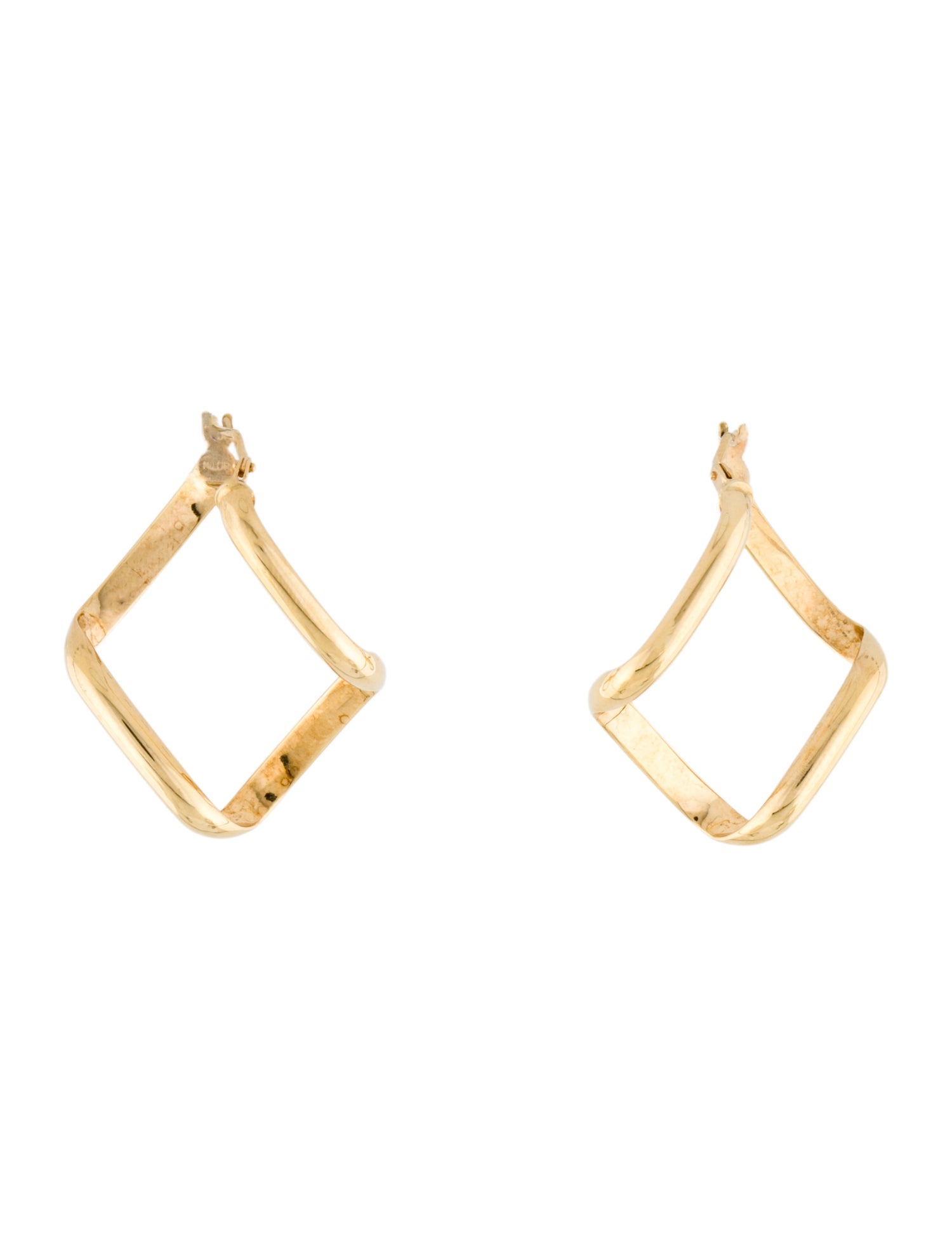 Milor 14k Sculptural Hoop Earrings