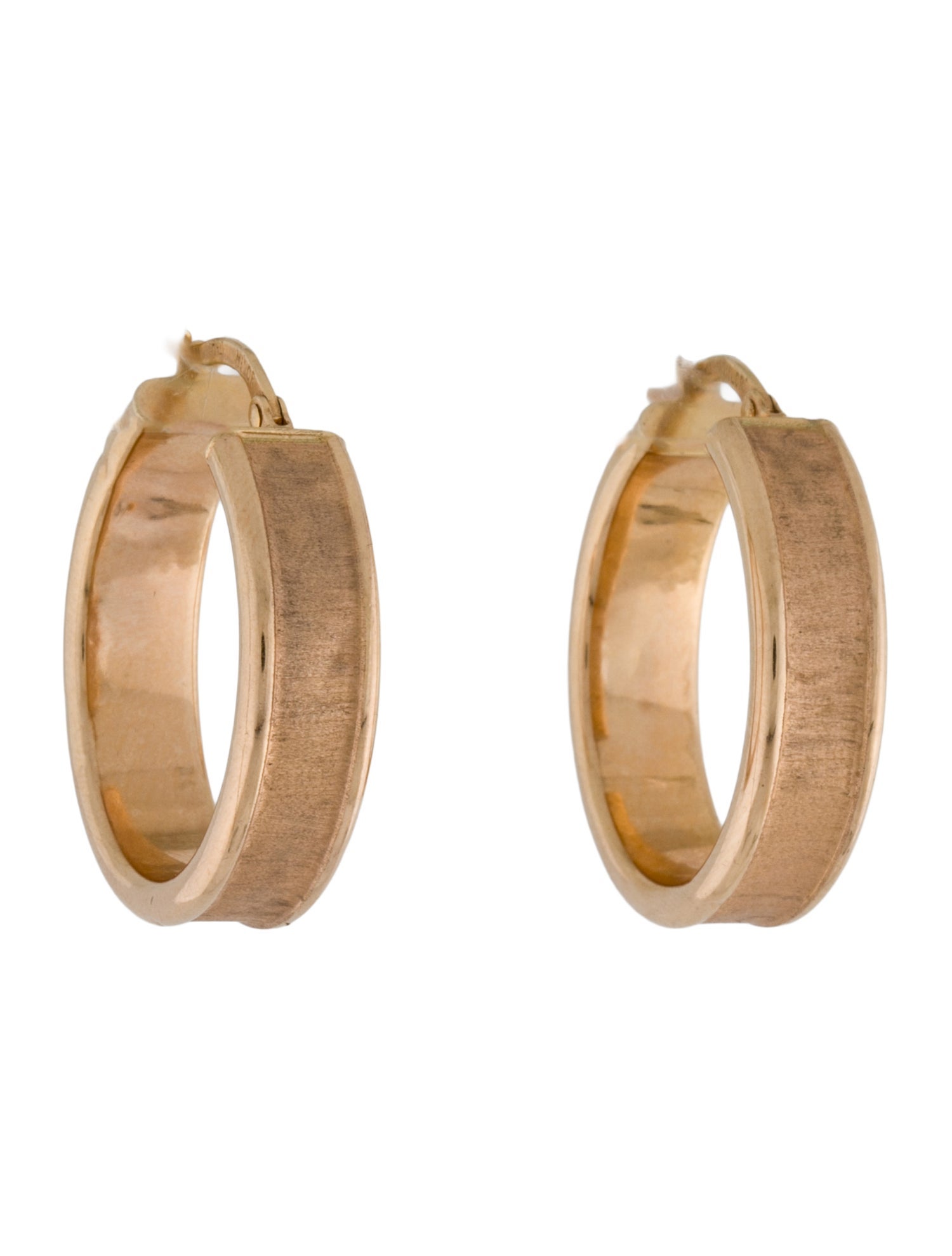 Milor 18K Textured Hoop Earrings