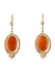 Milor 14K Cameo Drop Earrings