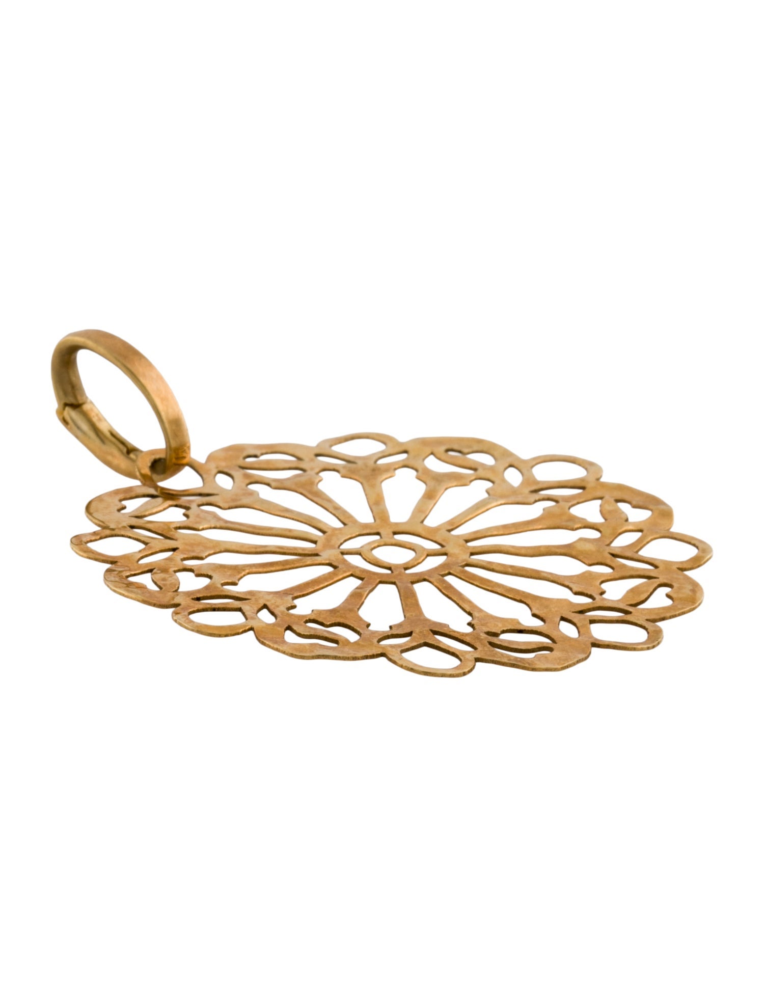 Milor 14K Cutout Medallion Pendant Enhancer