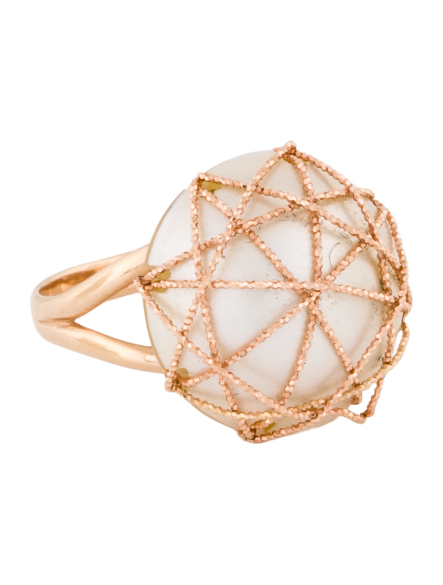 Milor 14K Cultured Pearl Wrapped Cocktail Ring