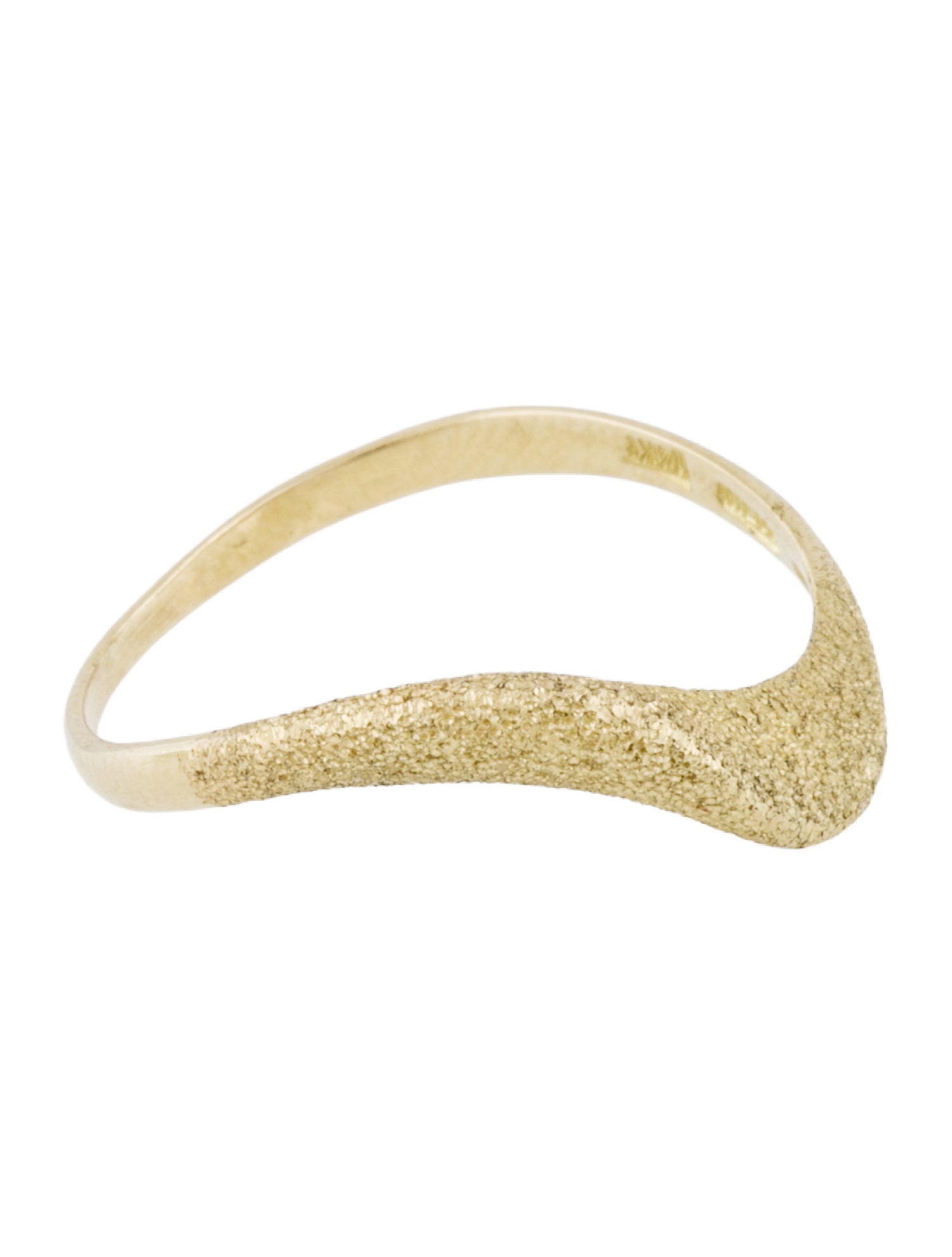 Milor 14K Glittery Wave Band