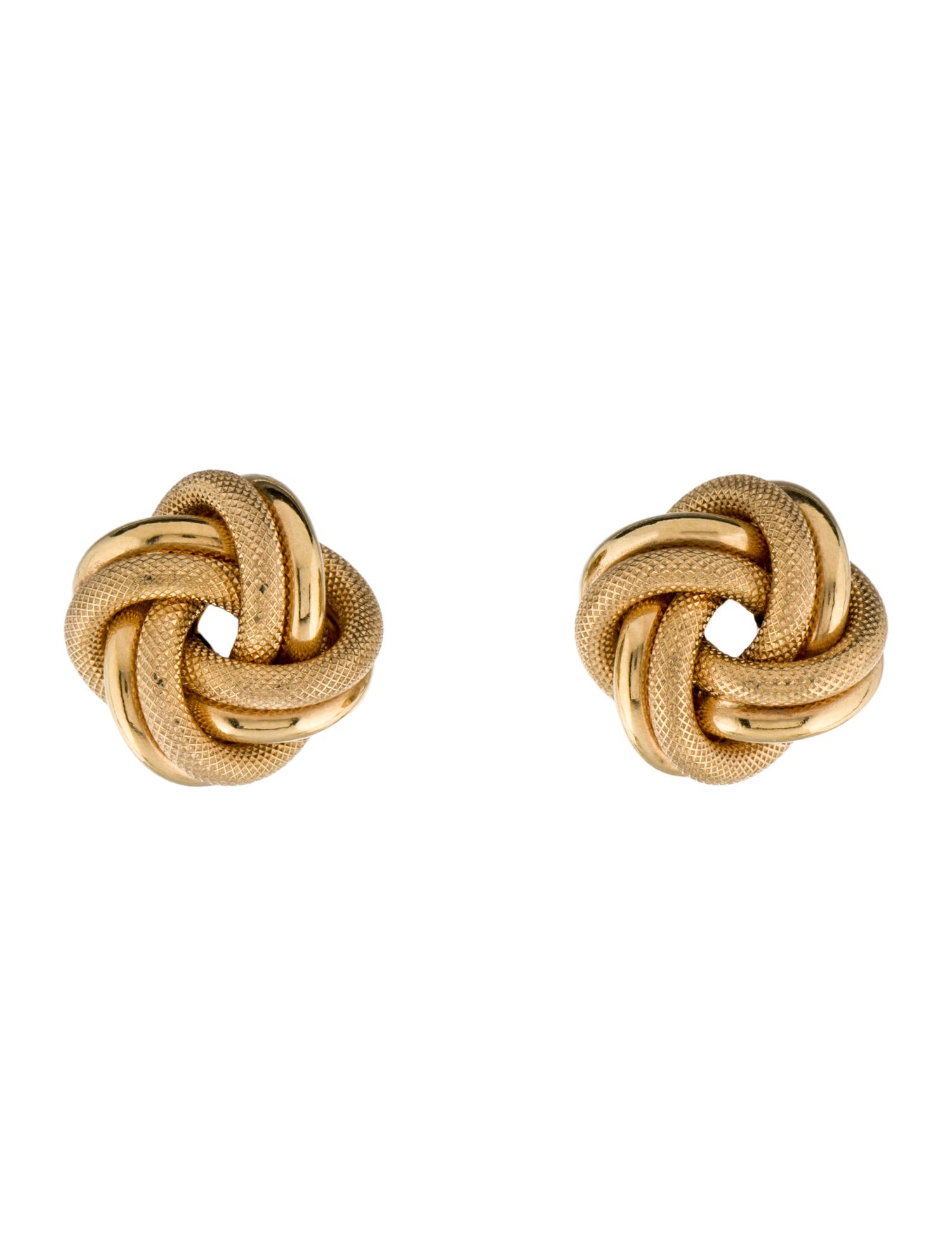 Milor 14K Knot Stud Earrings