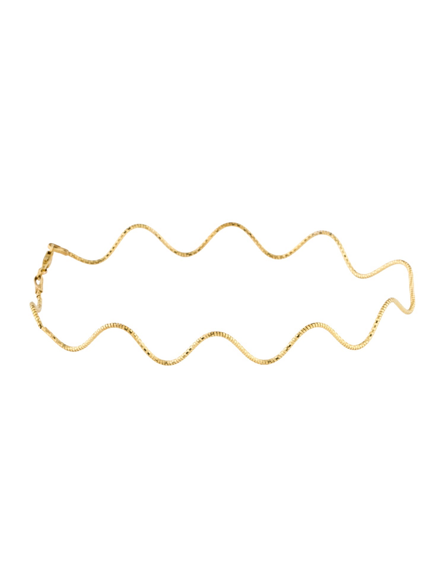 Milor 14K Microbead Wavy Bracelet