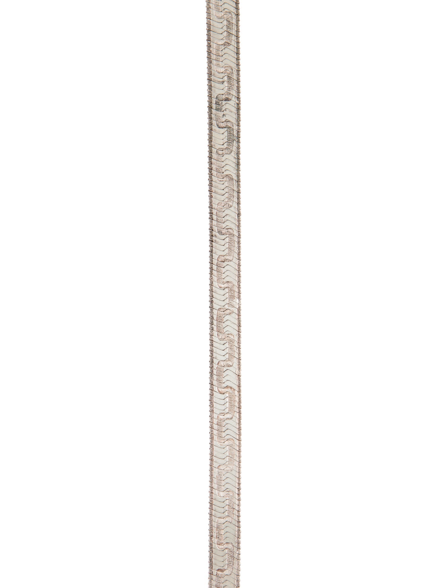 Milor Etched Herringbone Chain Necklace