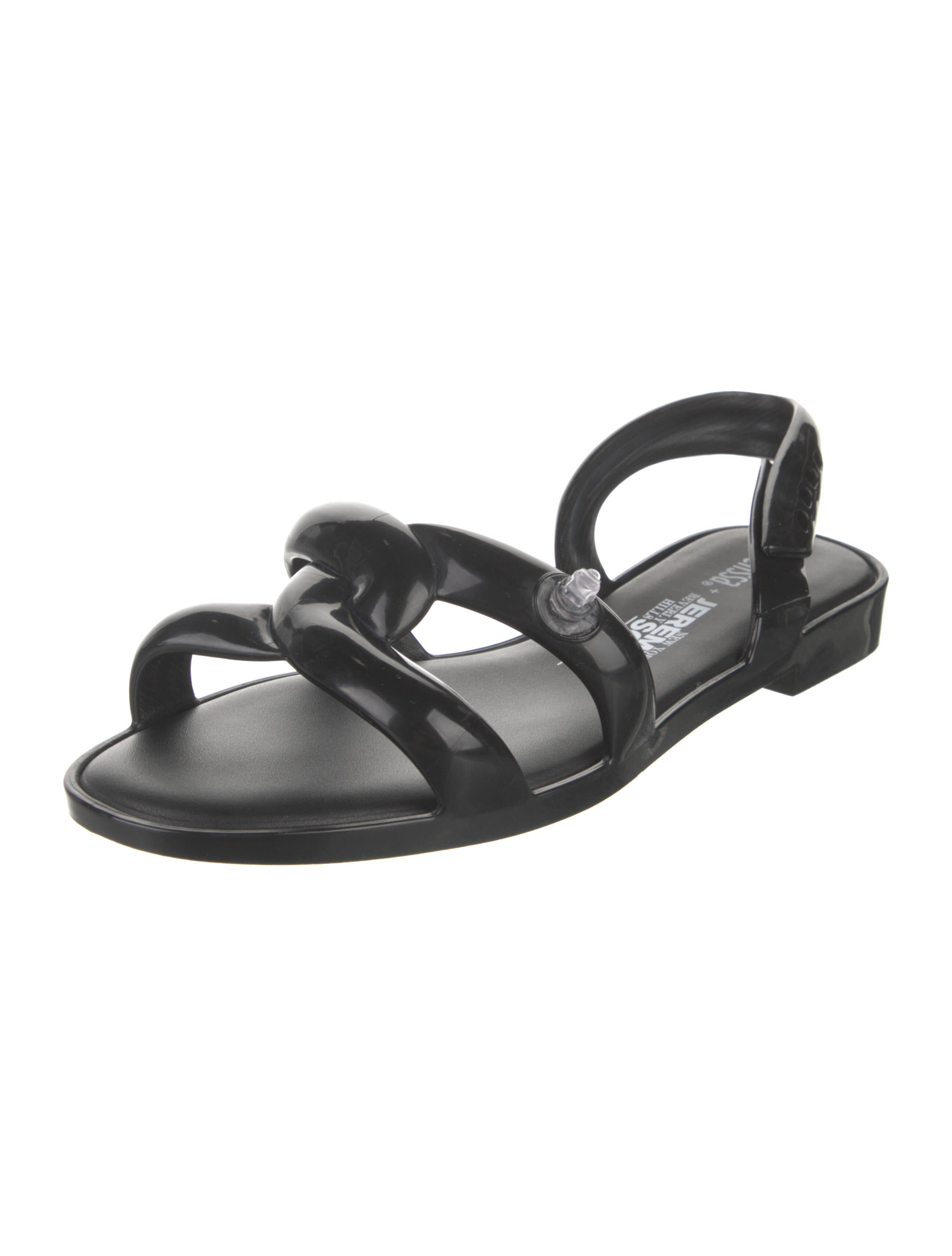Melissa x Jeremy Scott Rubber Printed Slingback Sandals