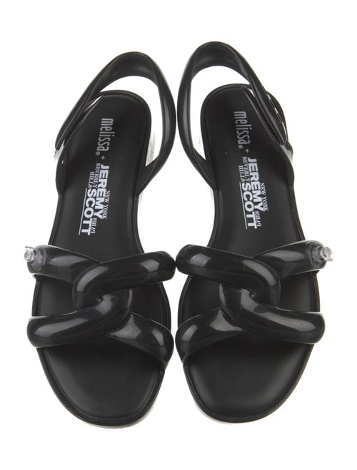 Melissa x Jeremy Scott Rubber Printed Slingback Sandals