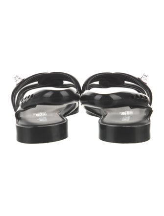 Melissa x Jeremy Scott Rubber Printed Slingback Sandals