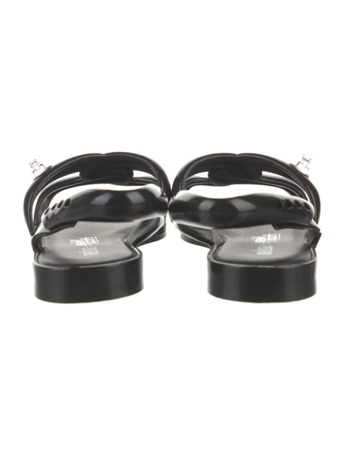 Melissa x Jeremy Scott Rubber Printed Slingback Sandals