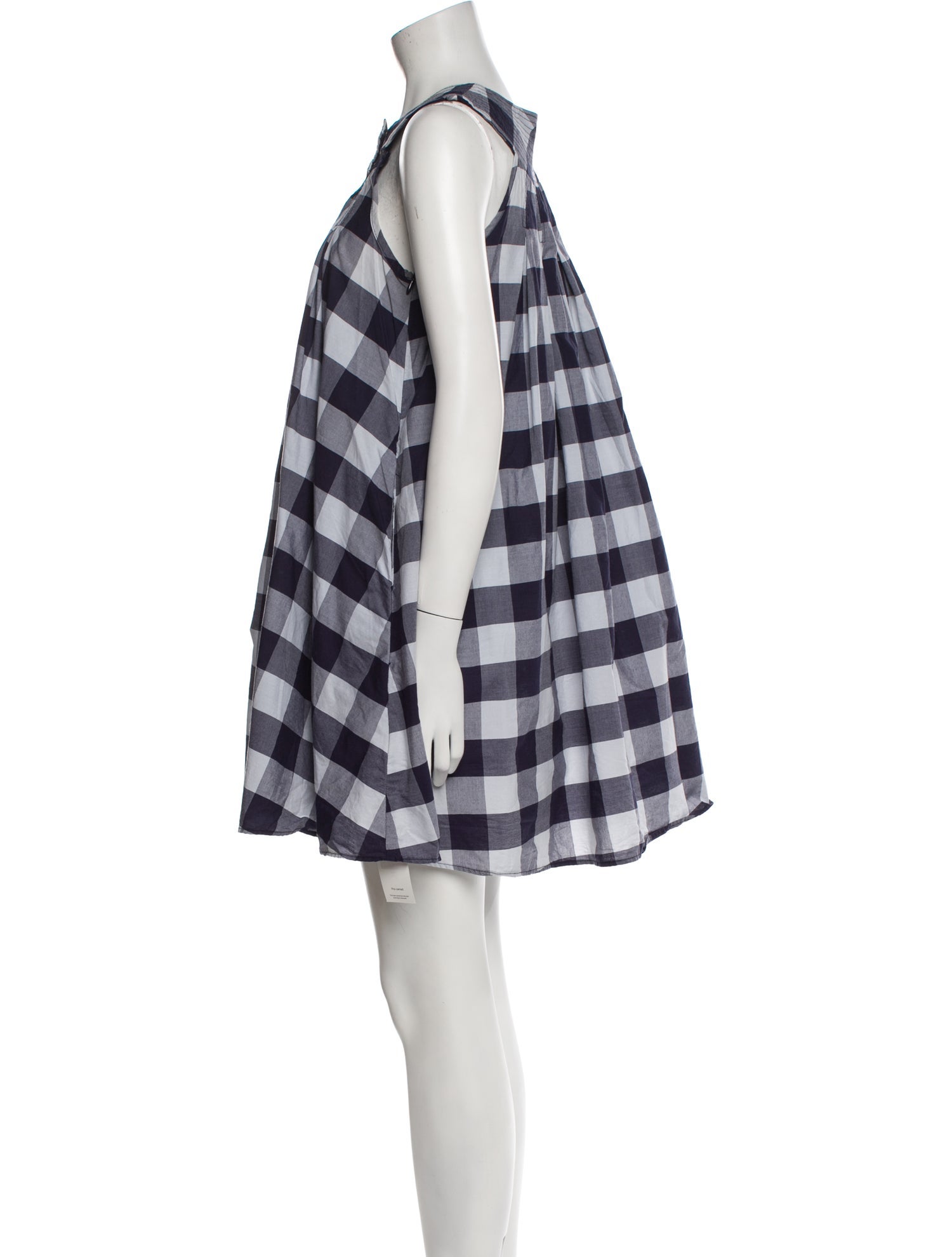 Mike & Chris Plaid Print Mini Dress