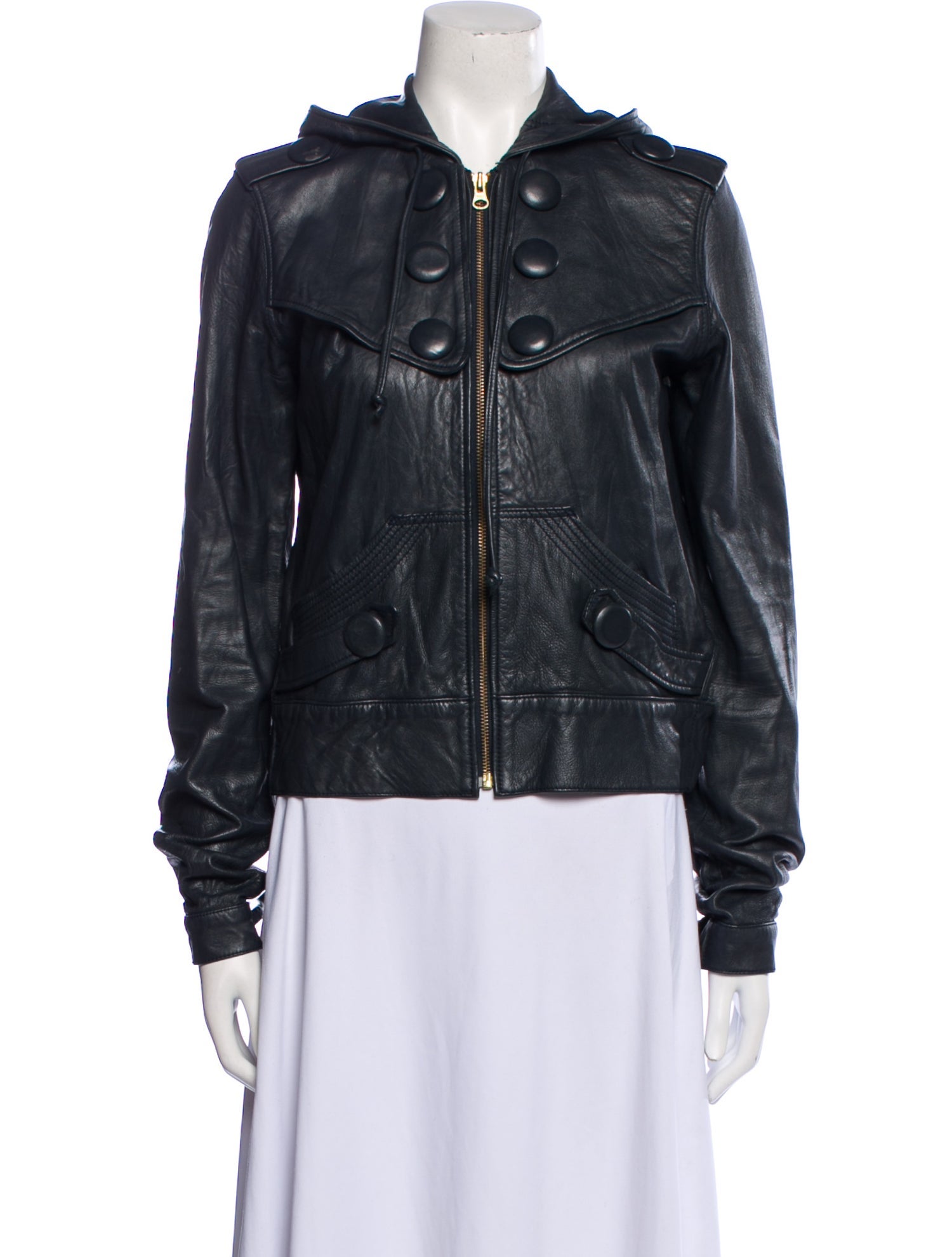 Mike & Chris Leather Bomber Jacket