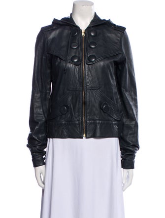 Mike & Chris Leather Bomber Jacket