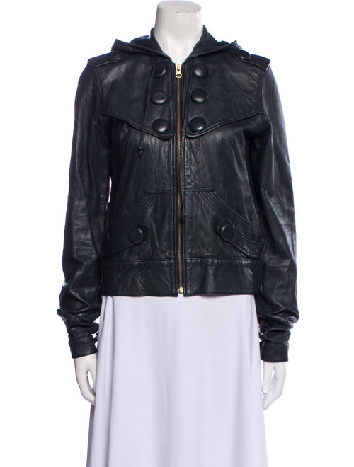Mike & Chris Leather Bomber Jacket