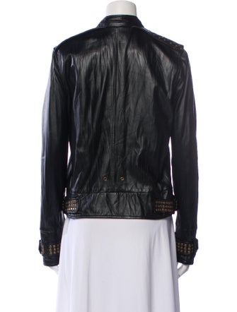 Mike & Chris Lamb Leather Biker Jacket