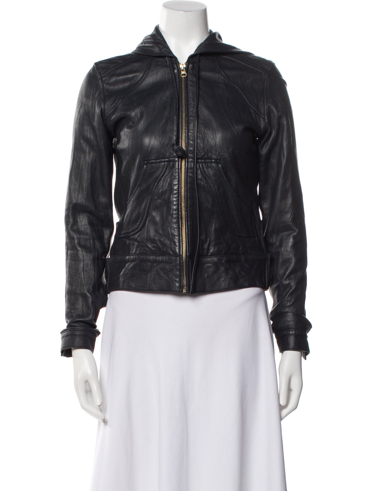 Mike & Chris Leather Bomber Jacket