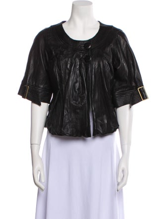 Mike & Chris Leather Evening Jacket