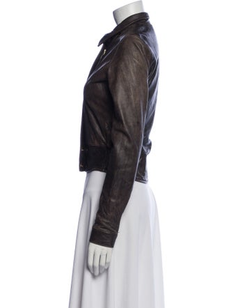 Mike & Chris Leather Biker Jacket