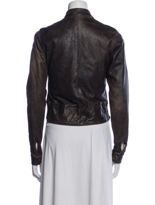 Mike & Chris Leather Biker Jacket