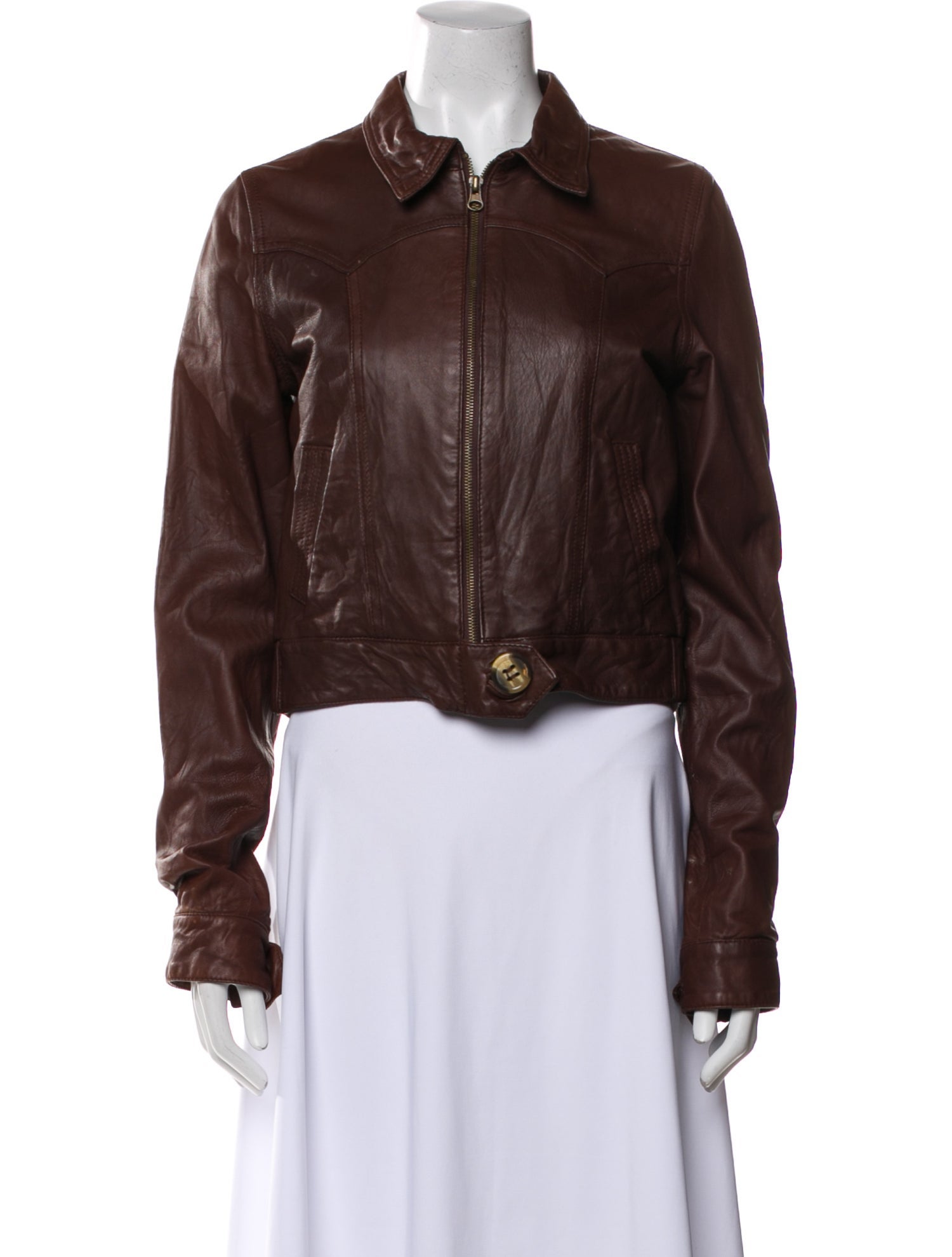 Mike & Chris Leather Bomber Jacket