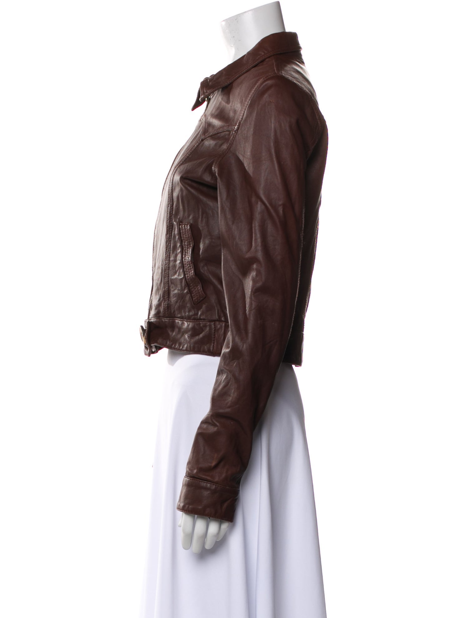 Mike & Chris Leather Bomber Jacket