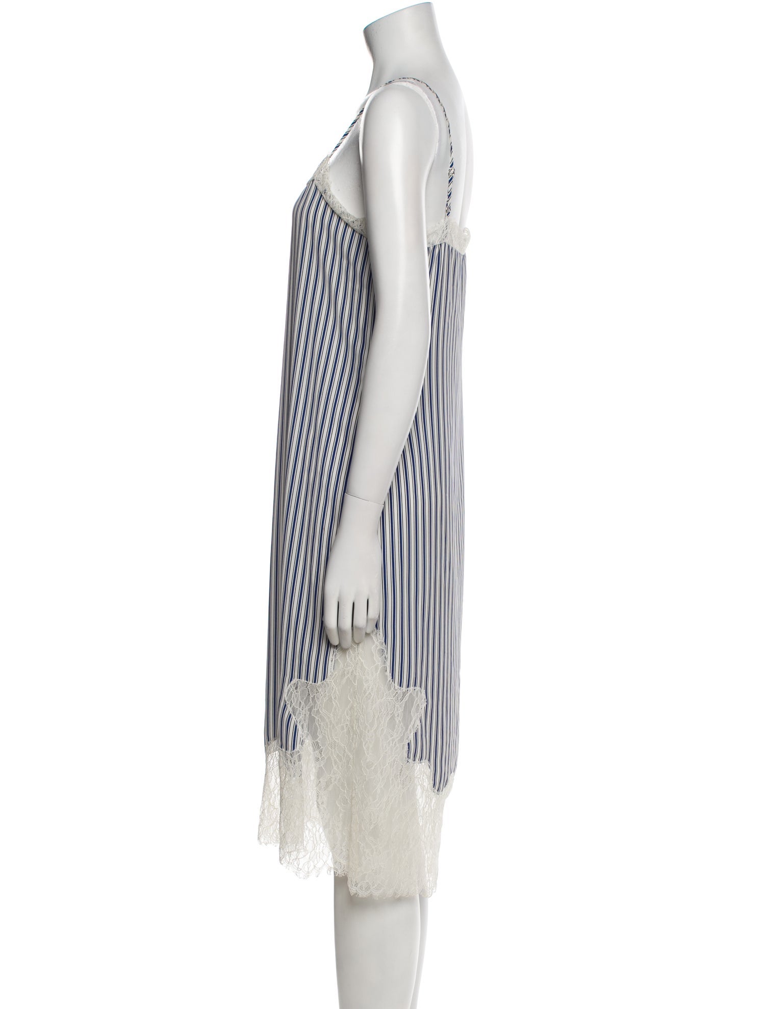 Robert Rodriguez xo Barney's New York Striped Midi Length Dress