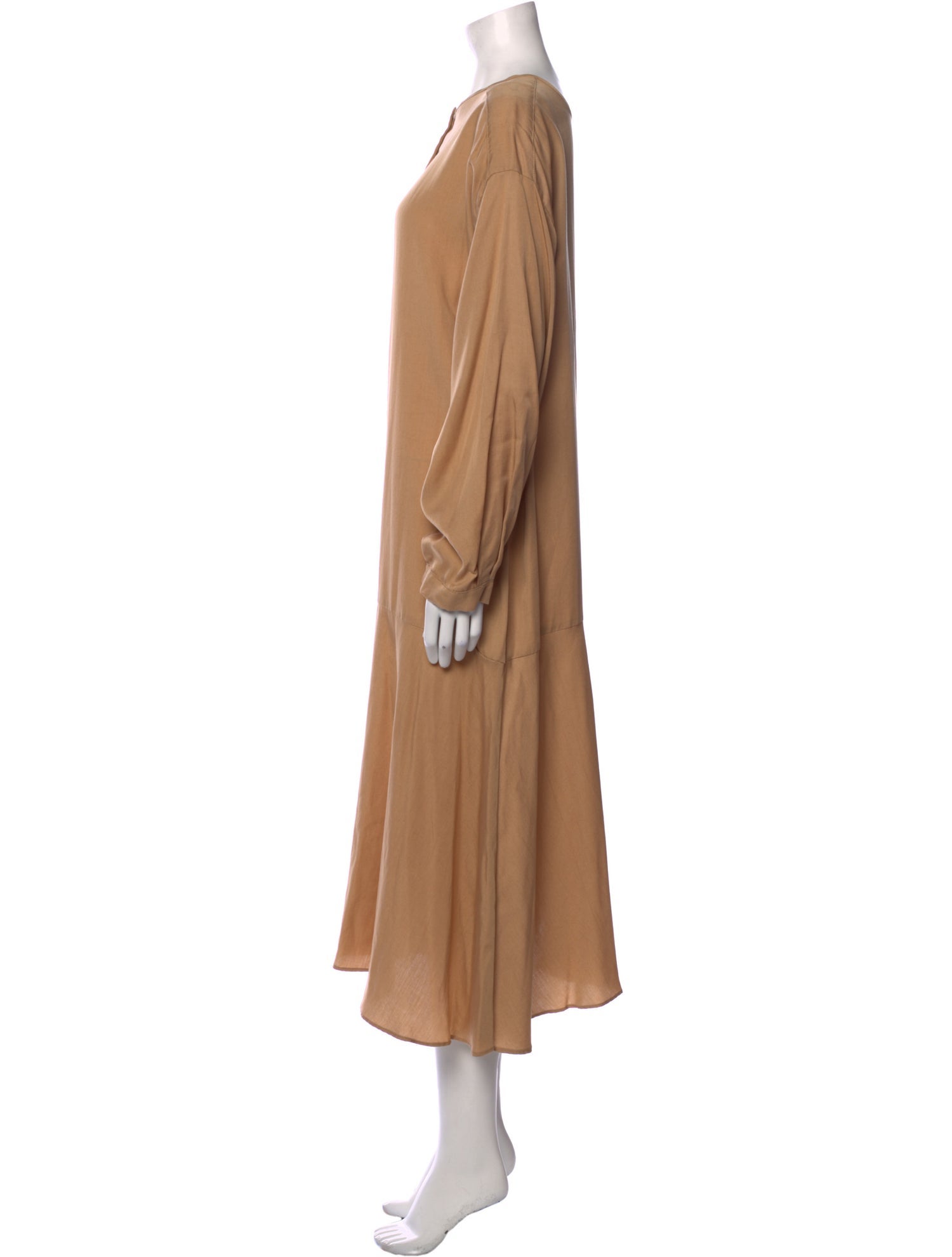 Micaela Greg Crew Neck Midi Length Dress