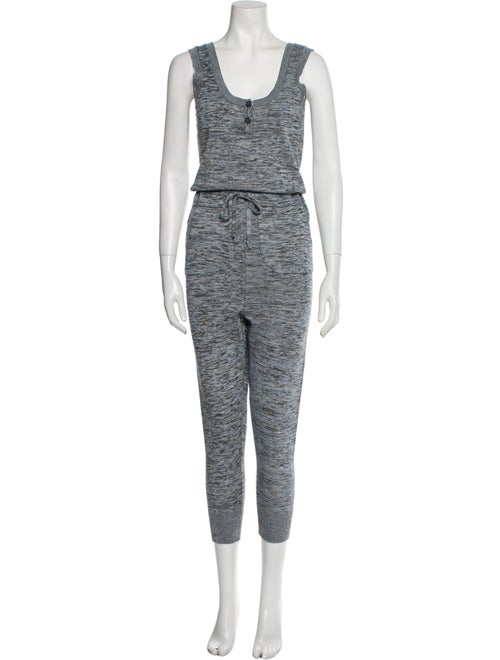 Micaela Greg Striped Scoop Neck Jumpsuit