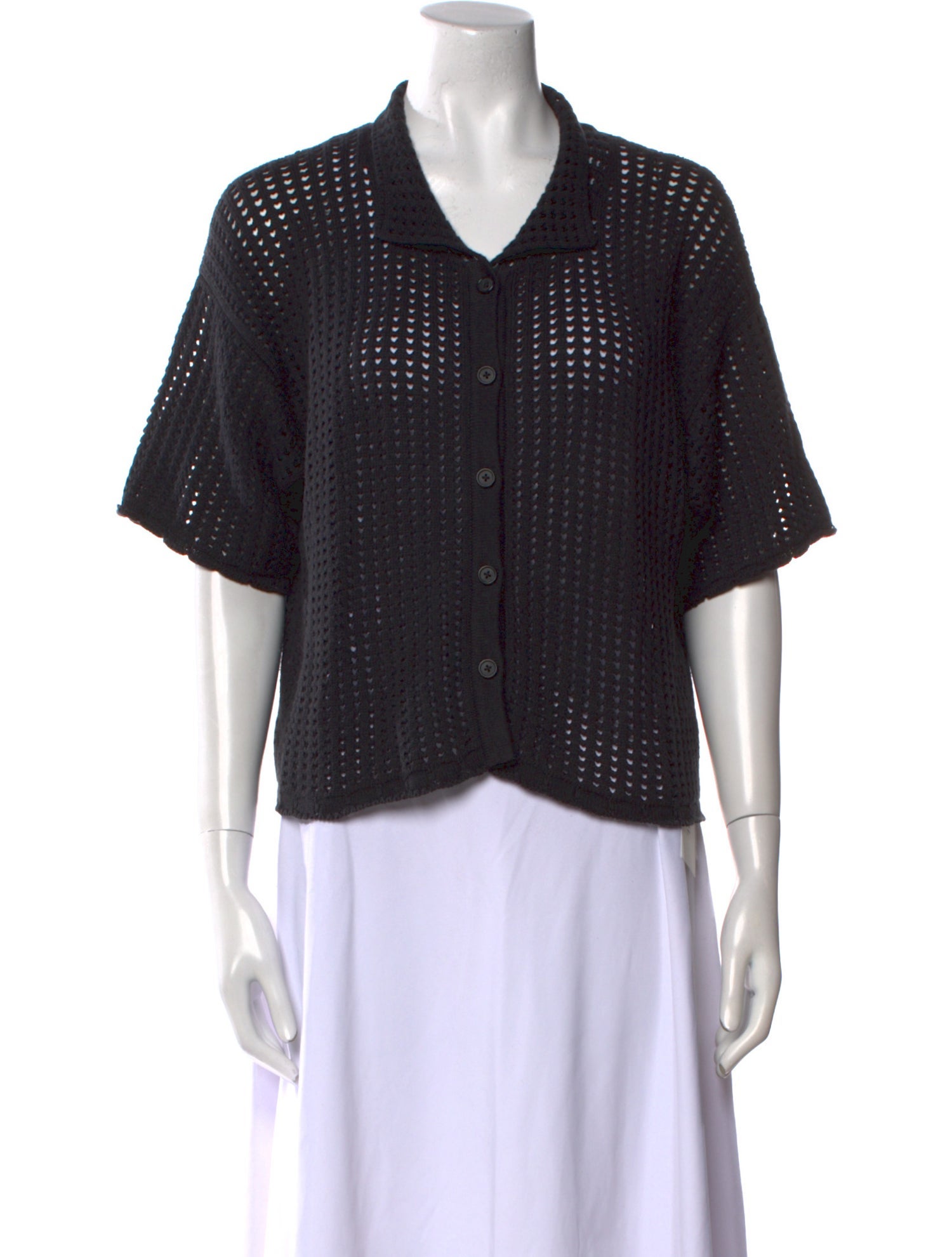 Micaela Greg Linen V-Neck Sweater