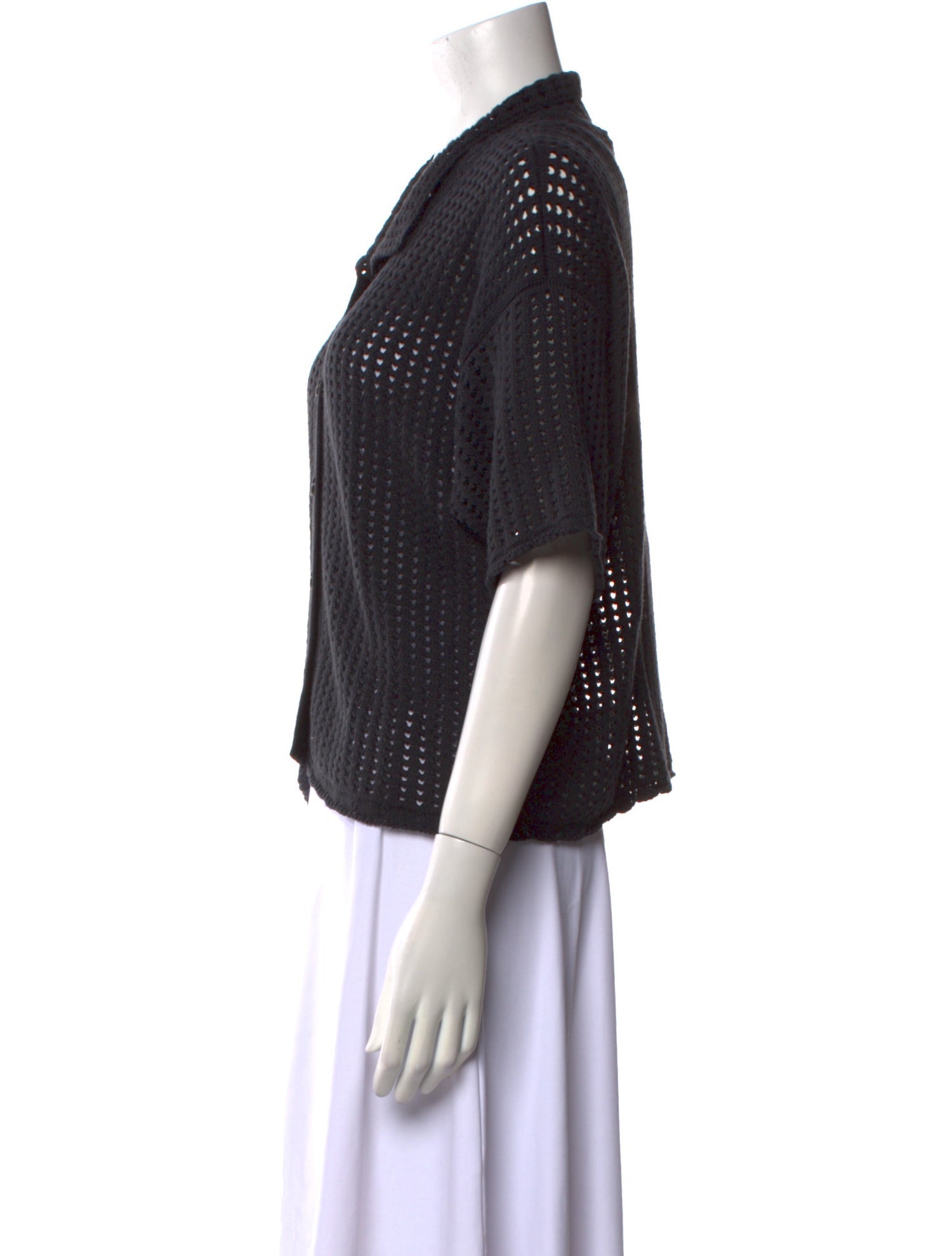 Micaela Greg Linen V-Neck Sweater