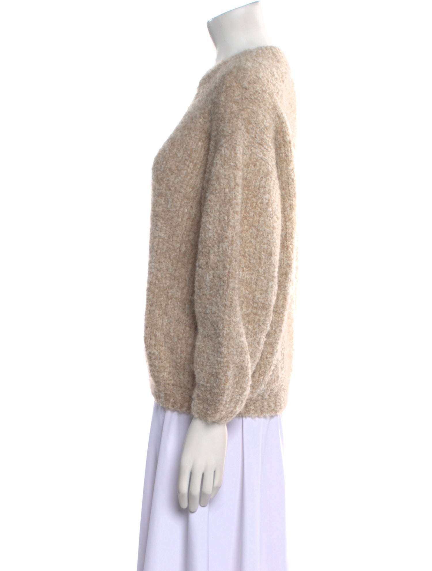 Micaela Greg Baby Alpaca Mock Neck Sweater