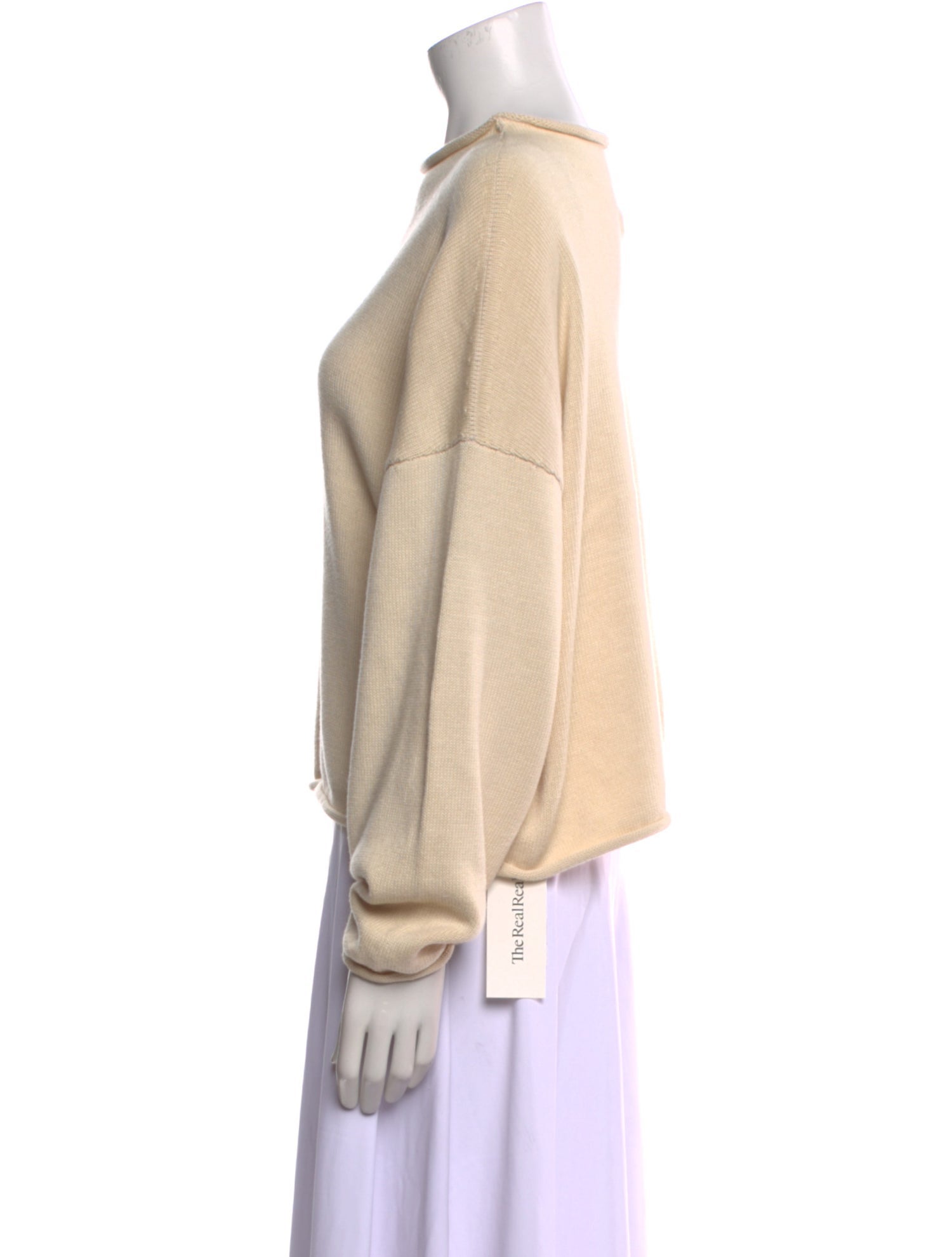 Micaela Greg Bateau Neckline Long Sleeve Sweatshirt