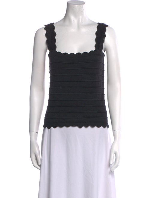 Micaela Greg Square Neckline Sleeveless Crop Top