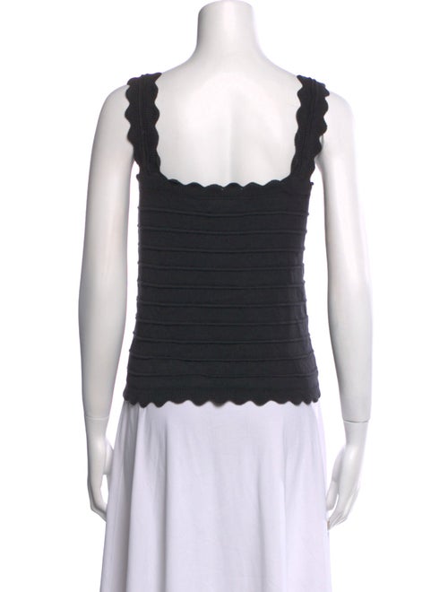 Micaela Greg Square Neckline Sleeveless Crop Top