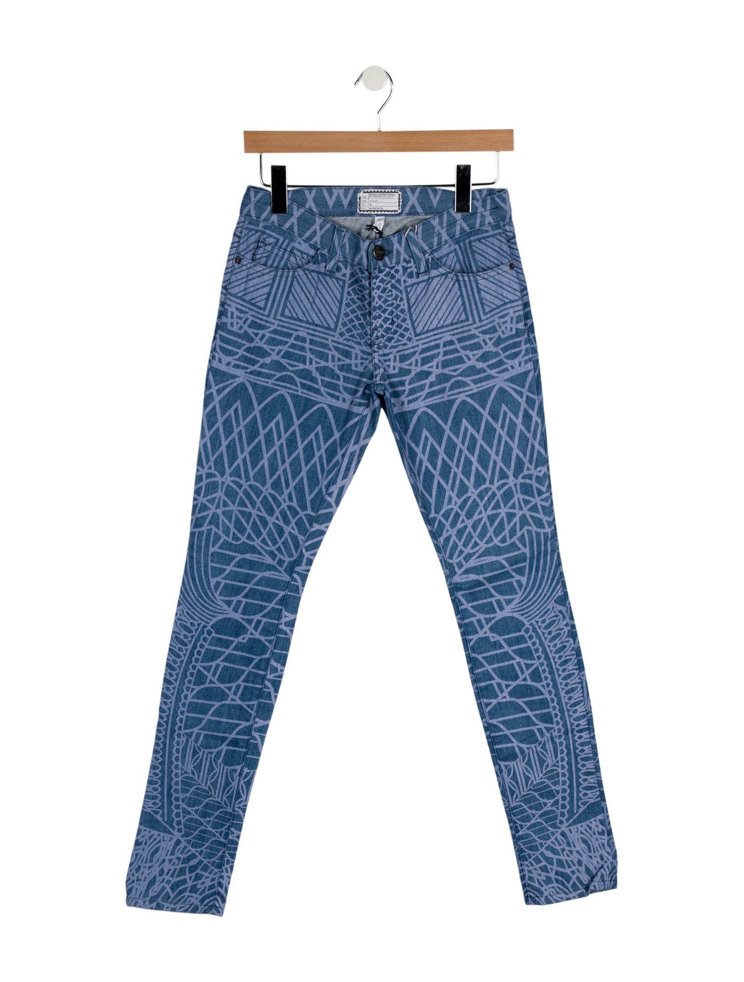 Mary Katrantzou x Current/Elliott Low-Rise Skinny Leg Jeans w/ Tags