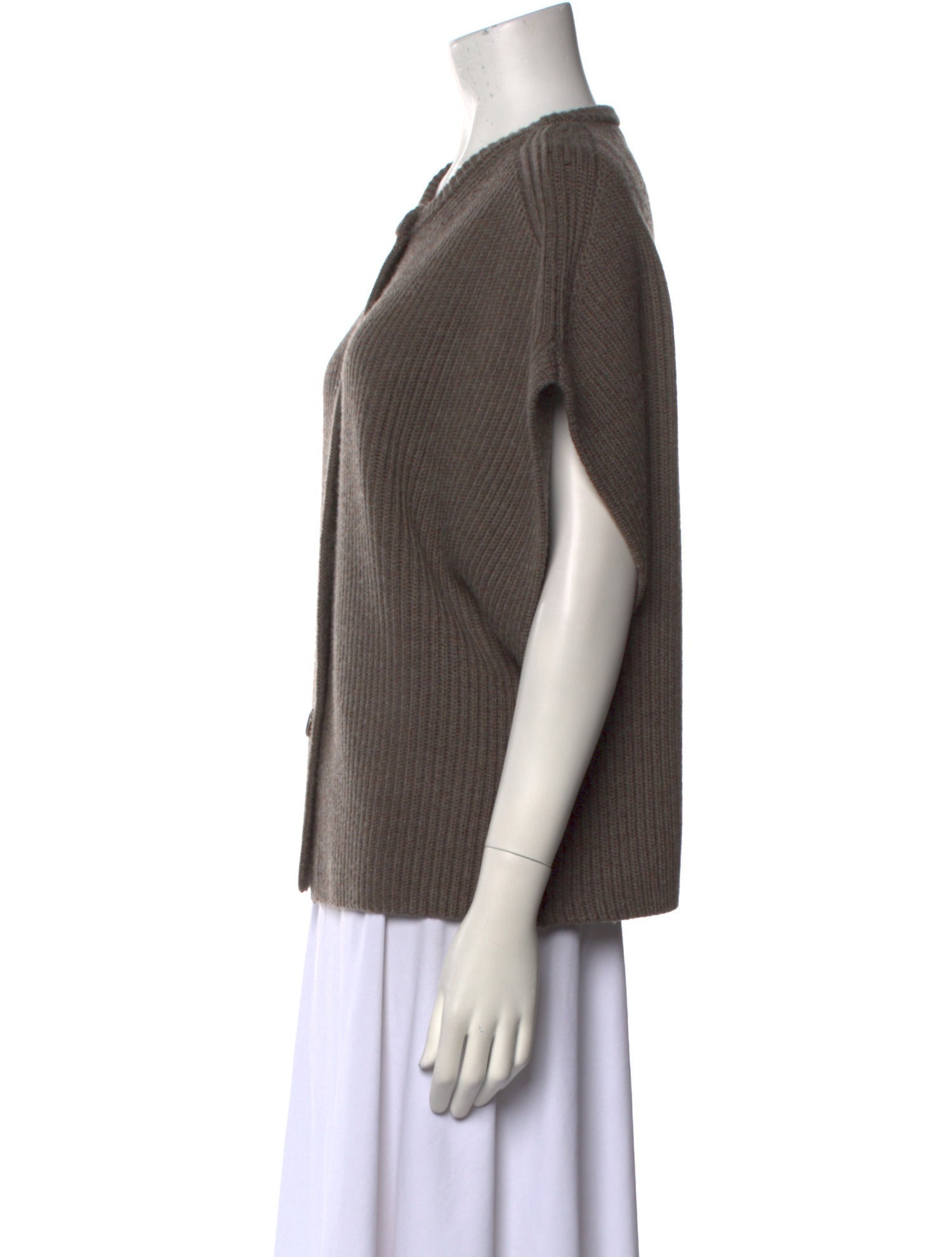 Mark Kenly Domino Tan Merino Wool Crew Neck Sweater