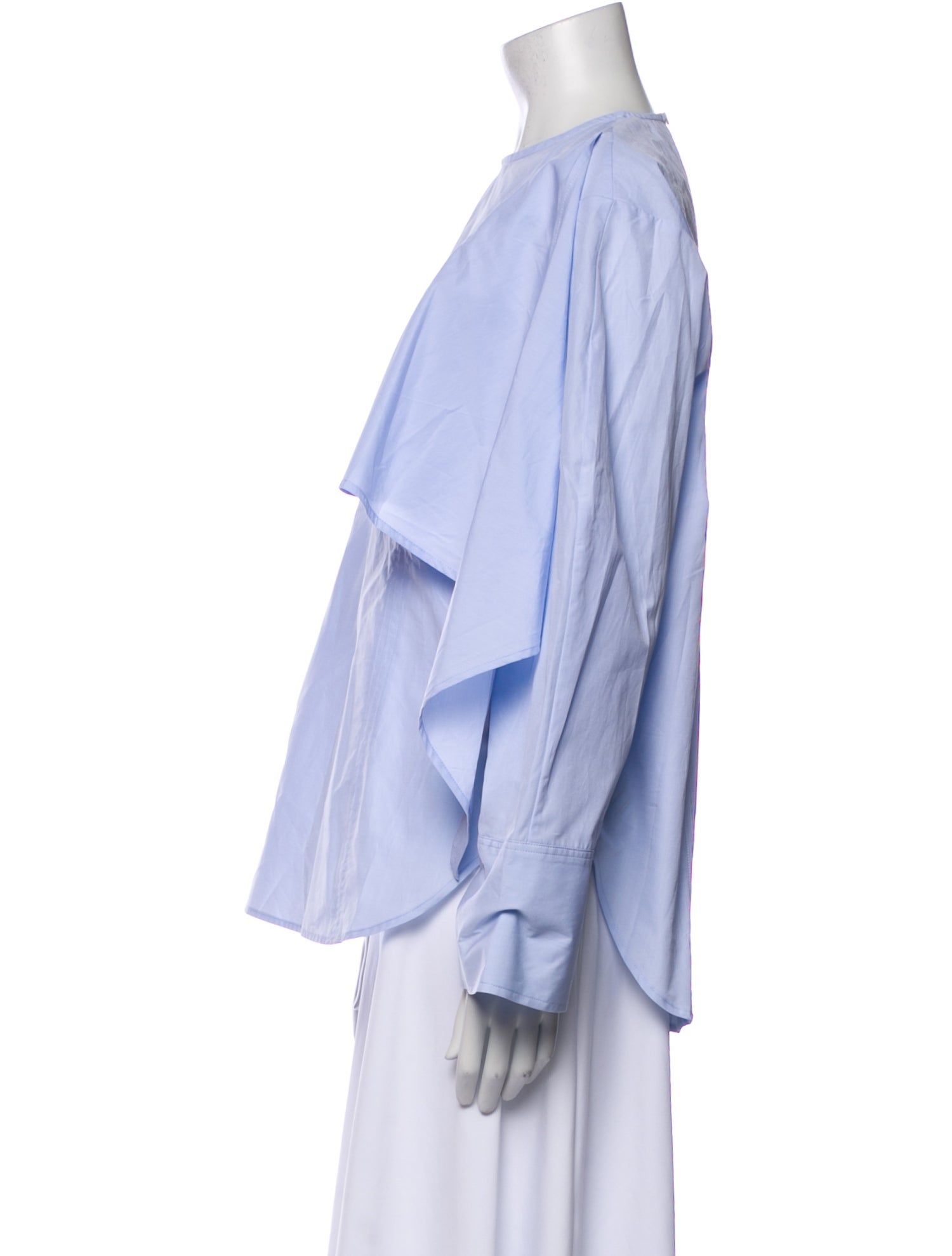 Mark Kenly Domino Tan Crew Neck Long Sleeve Blouse