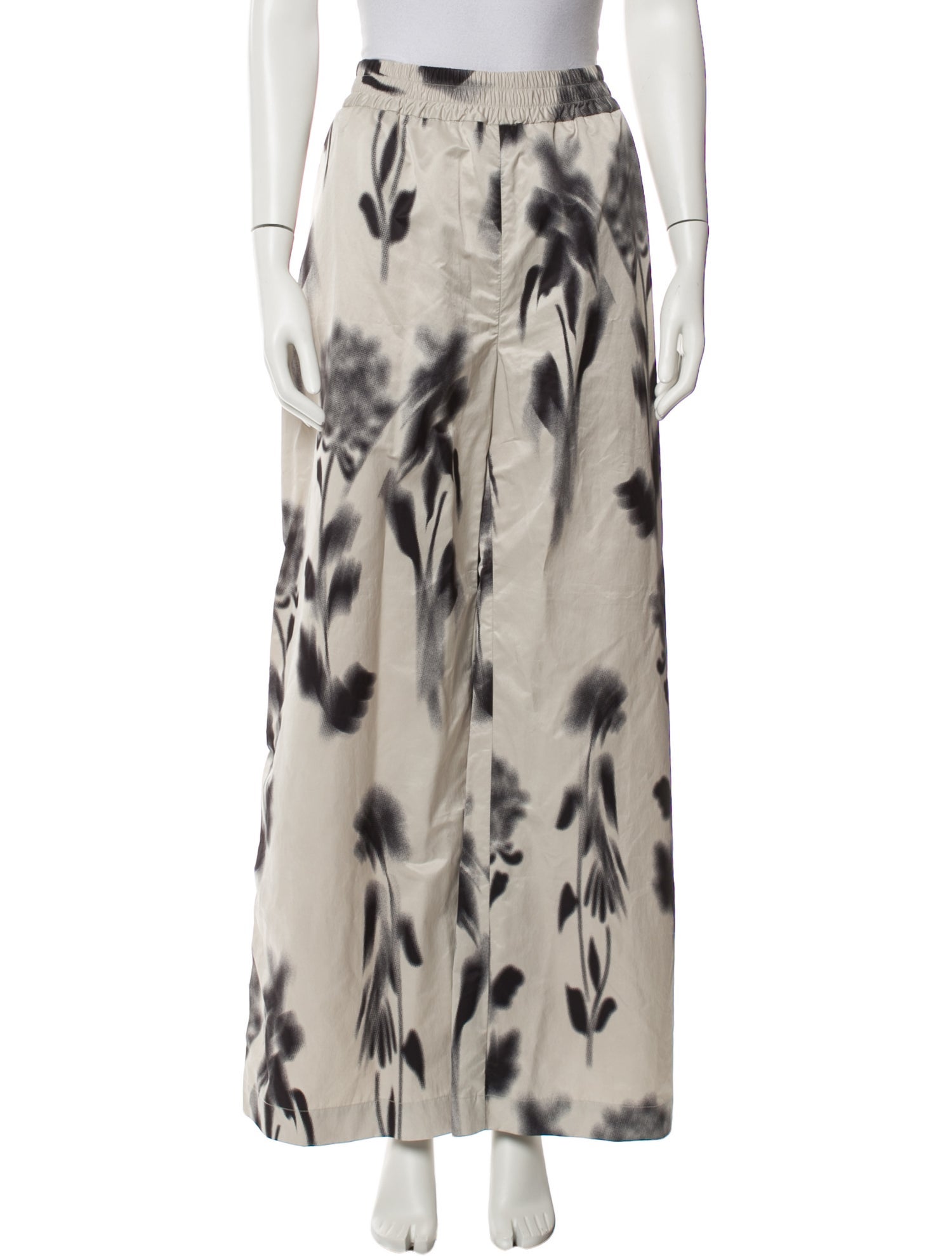 Mark Kenly Domino Tan Printed Wide Leg Pants