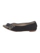 Meher Kakalia Suede Printed Ballet Flats