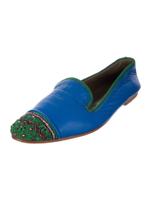 Meher Kakalia Leather Patterned Loafers