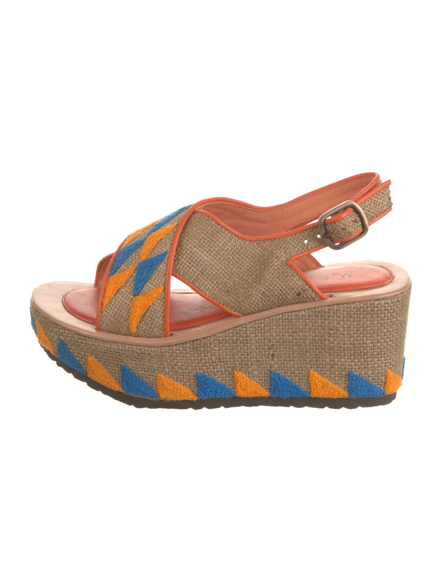 Meher Kakalia Jute Printed Espadrilles w/ Tags