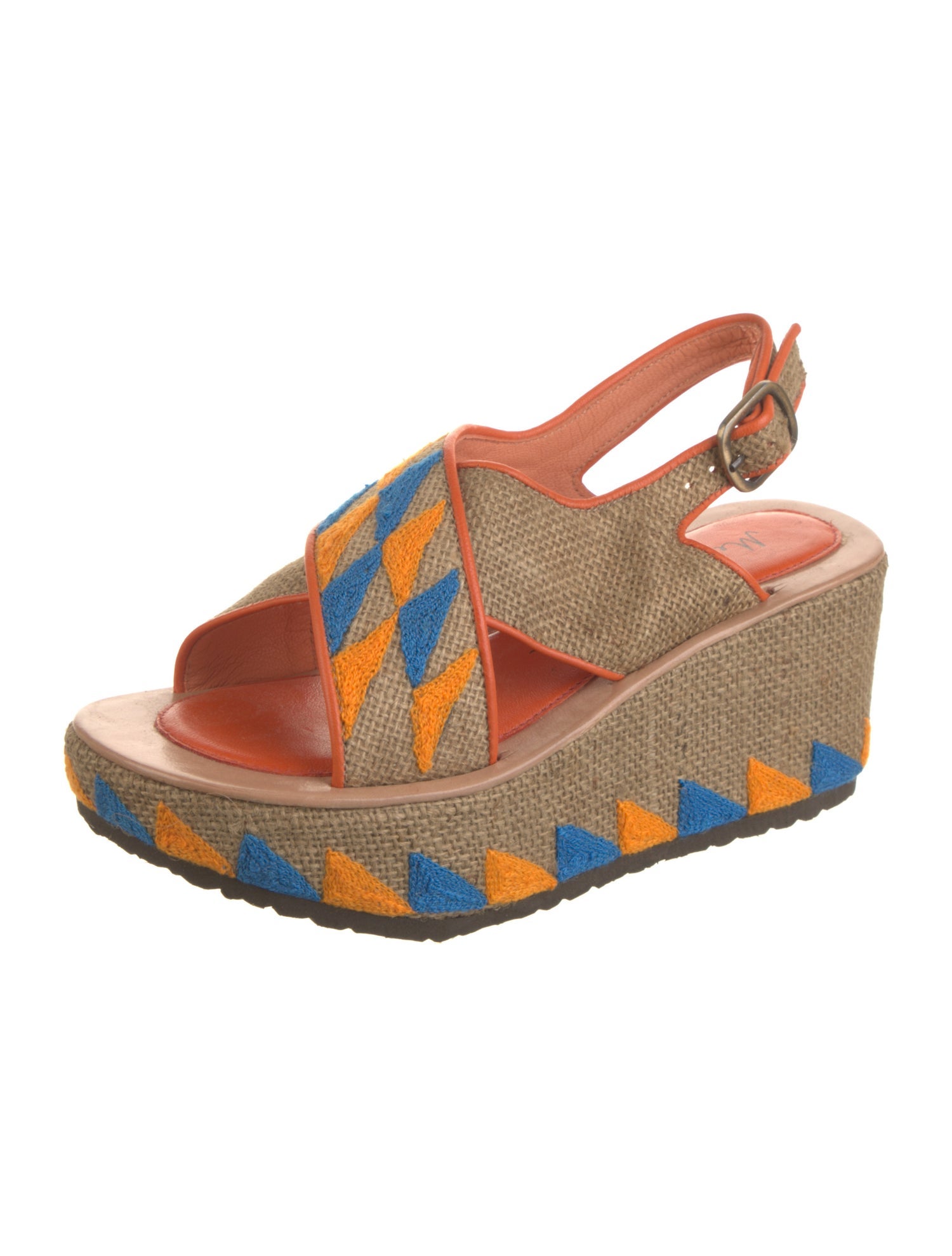 Meher Kakalia Jute Printed Espadrilles w/ Tags