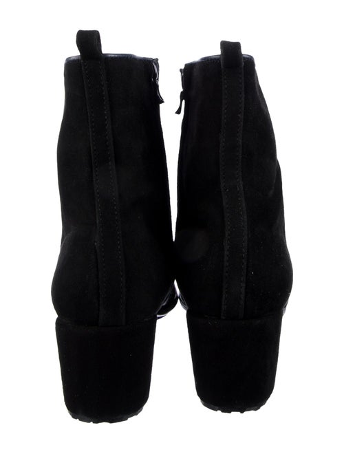 Meher Kakalia Suede Embroidered Accent Boots