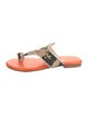 Meher Kakalia Leather Printed Slides