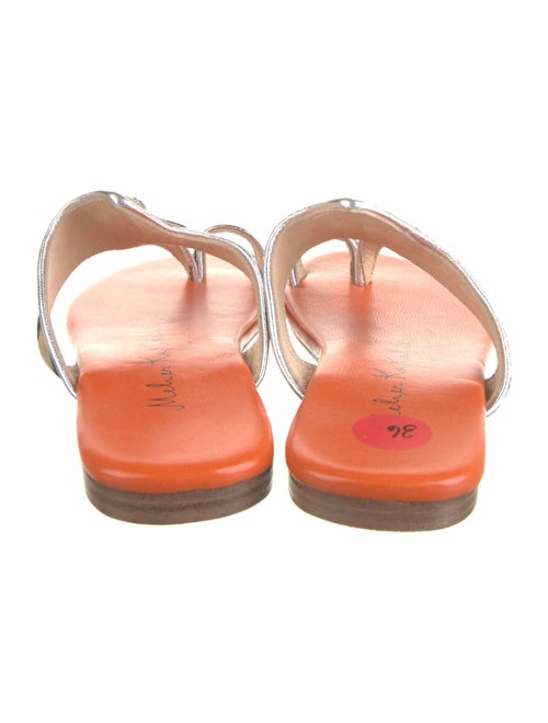 Meher Kakalia Leather Printed Slides